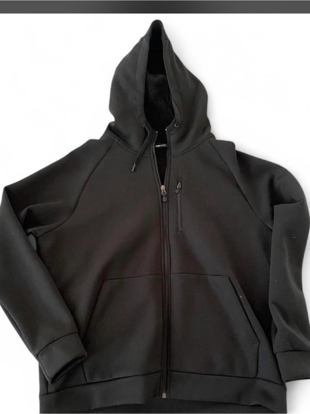 32 Degrees Men's Black Full-Zip Hooded Sweatshirt